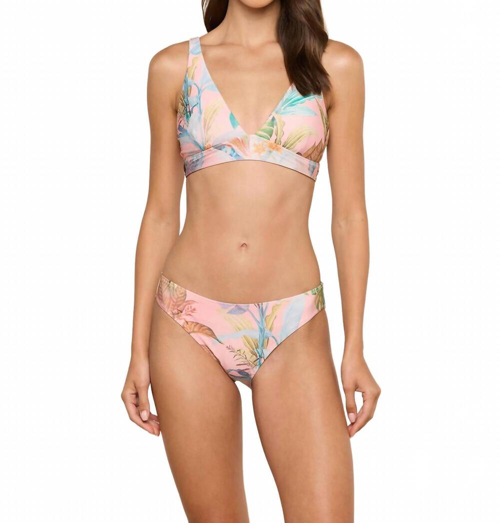 NEW L'AGENCE palm nicole bottom in pink multi
